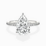 Fortuna Hidden Halo Engagement Ring