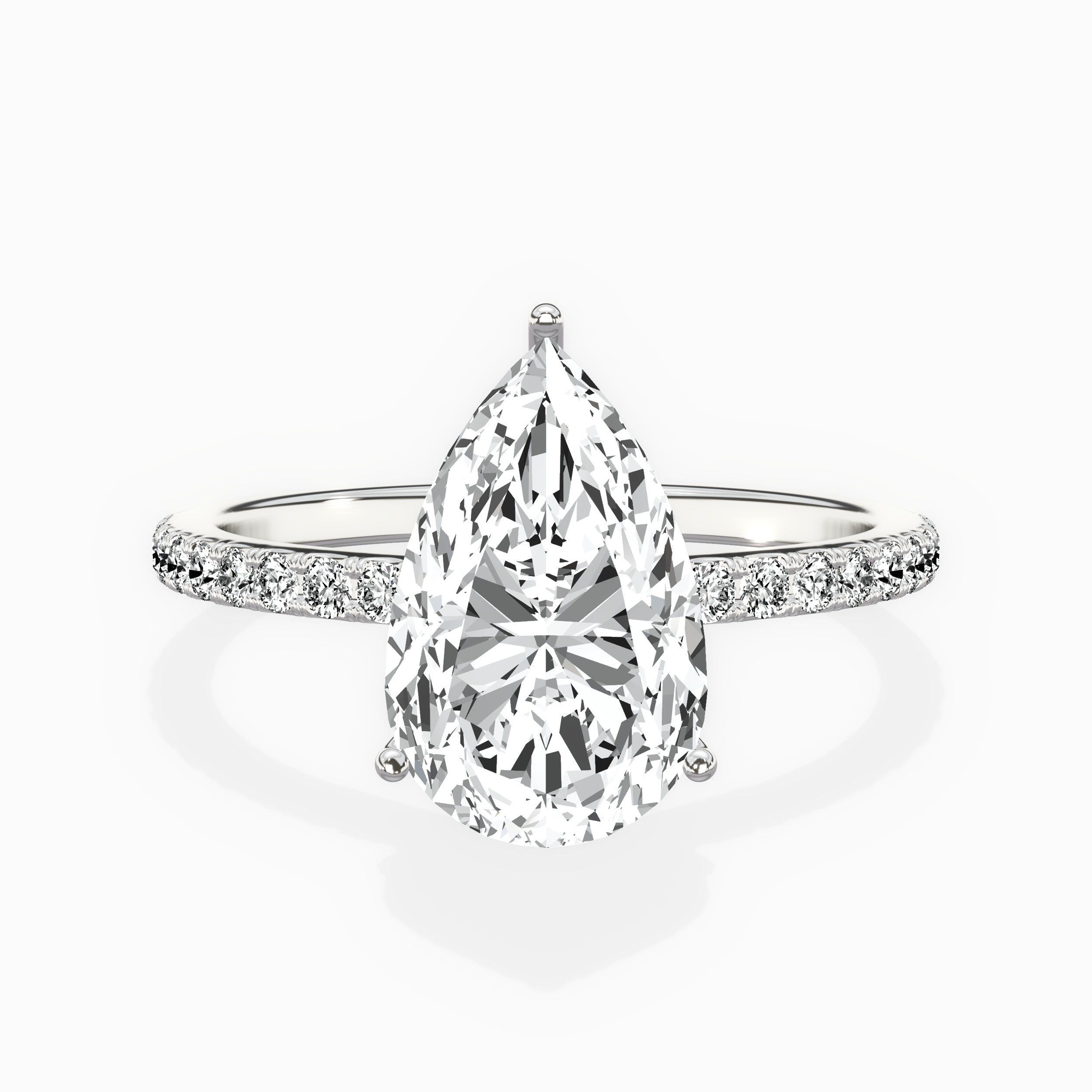 Fortuna Hidden Halo Engagement Ring