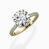 Fortuna Hidden Halo Engagement Ring
