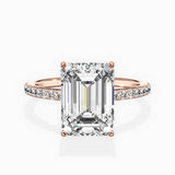Fortuna Hidden Halo Engagement Ring