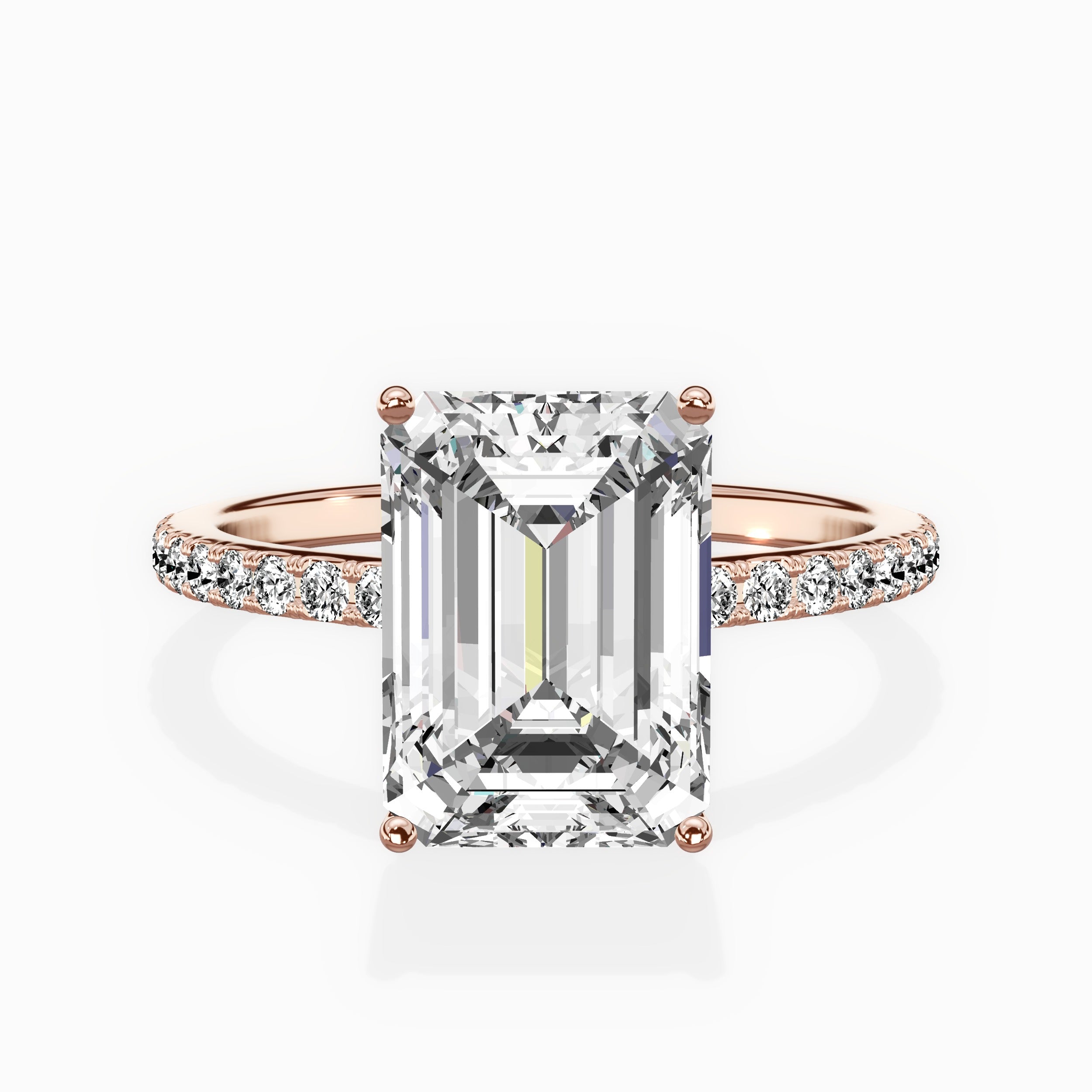 Fortuna Hidden Halo Engagement Ring