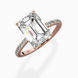 Fortuna Hidden Halo Engagement Ring