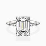 Fortuna Hidden Halo Engagement Ring