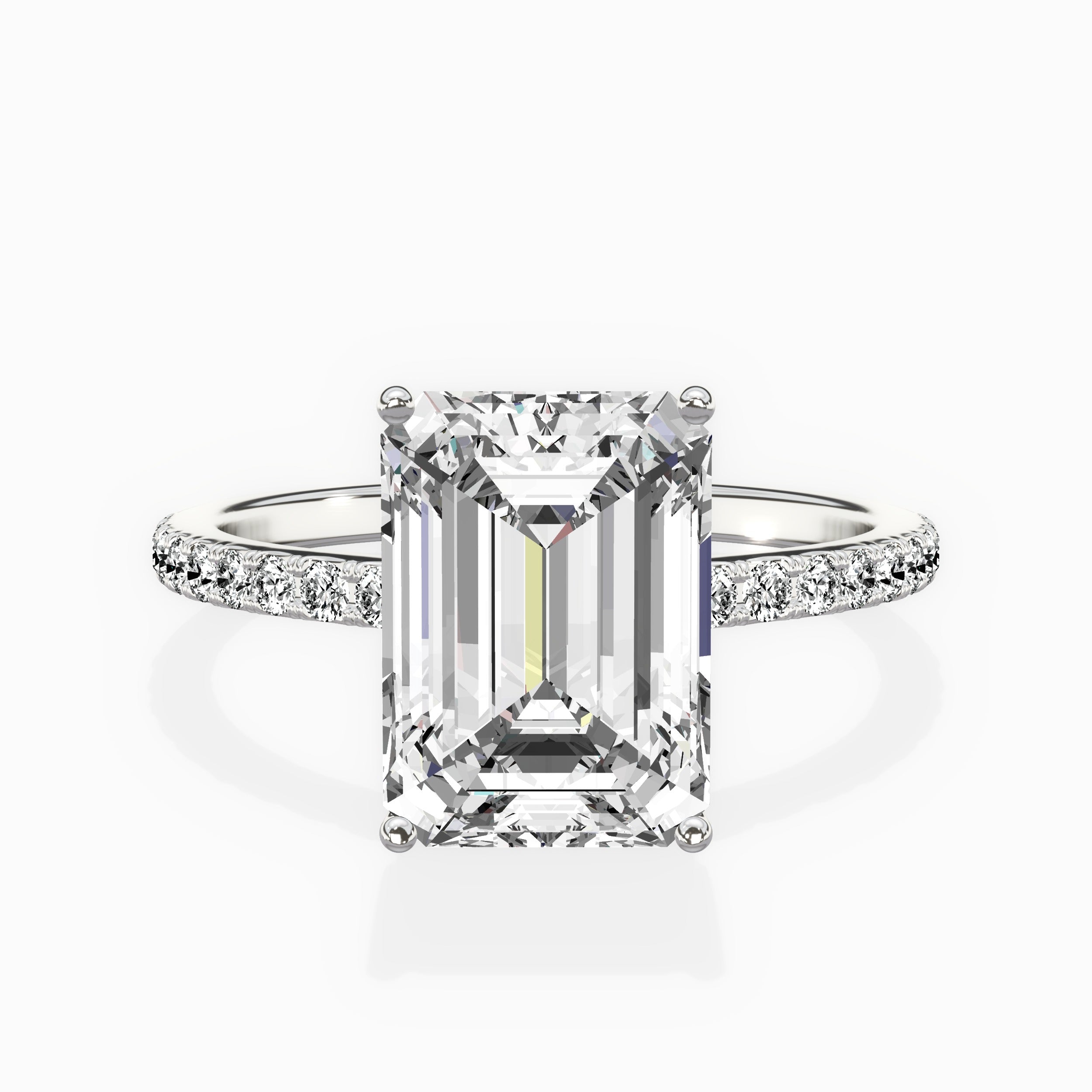 Fortuna Hidden Halo Engagement Ring