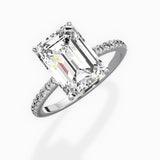 Fortuna Hidden Halo Engagement Ring