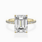 Fortuna Hidden Halo Engagement Ring