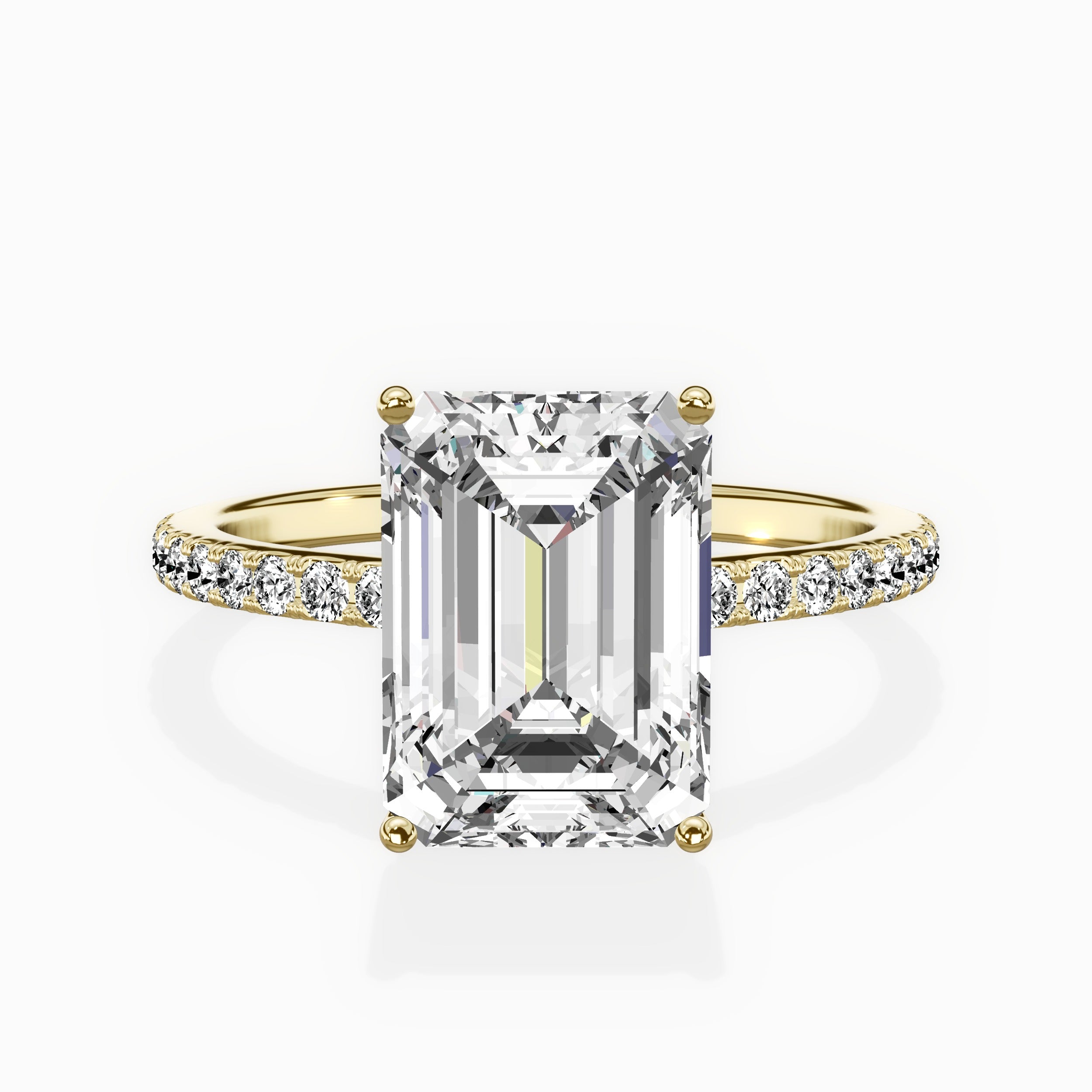 Fortuna Hidden Halo Engagement Ring