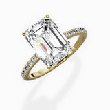 Fortuna Hidden Halo Engagement Ring