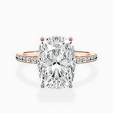 Fortuna Hidden Halo Engagement Ring