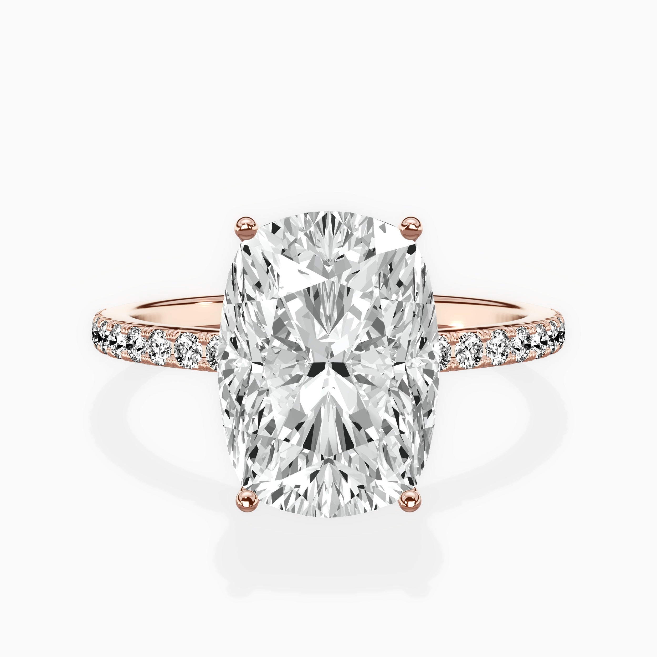 Fortuna Hidden Halo Engagement Ring