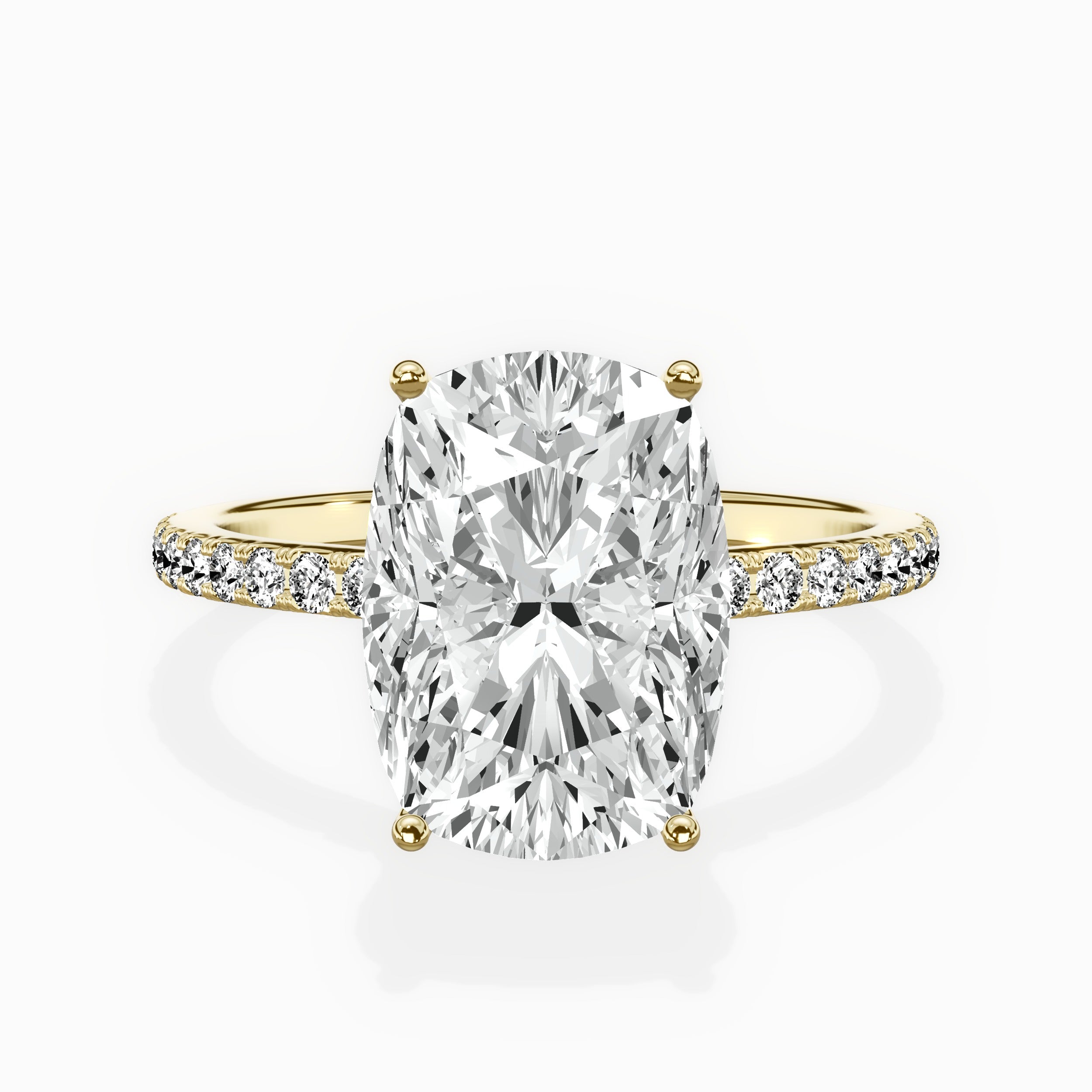 Fortuna Hidden Halo Engagement Ring