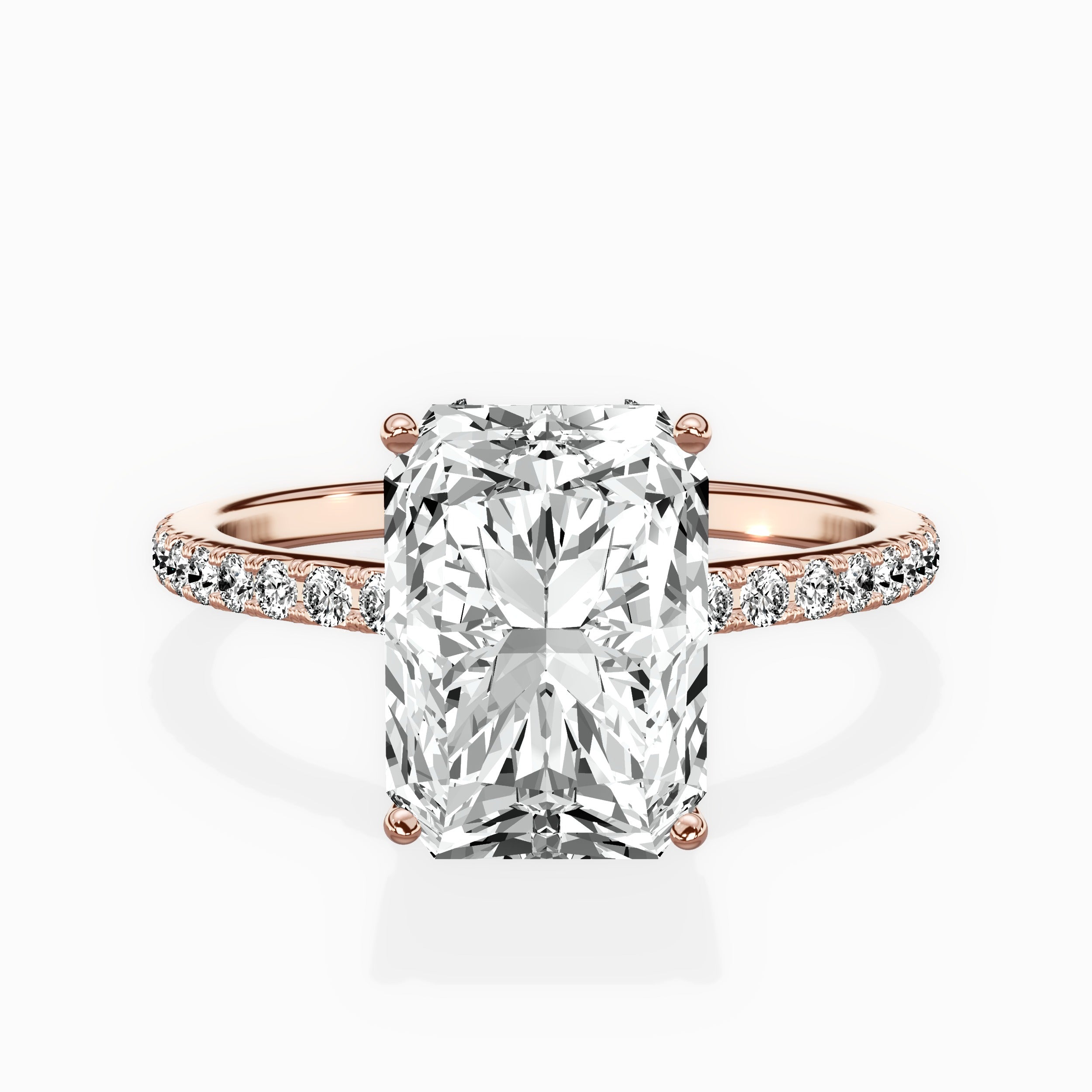 Fortuna Hidden Halo Engagement Ring