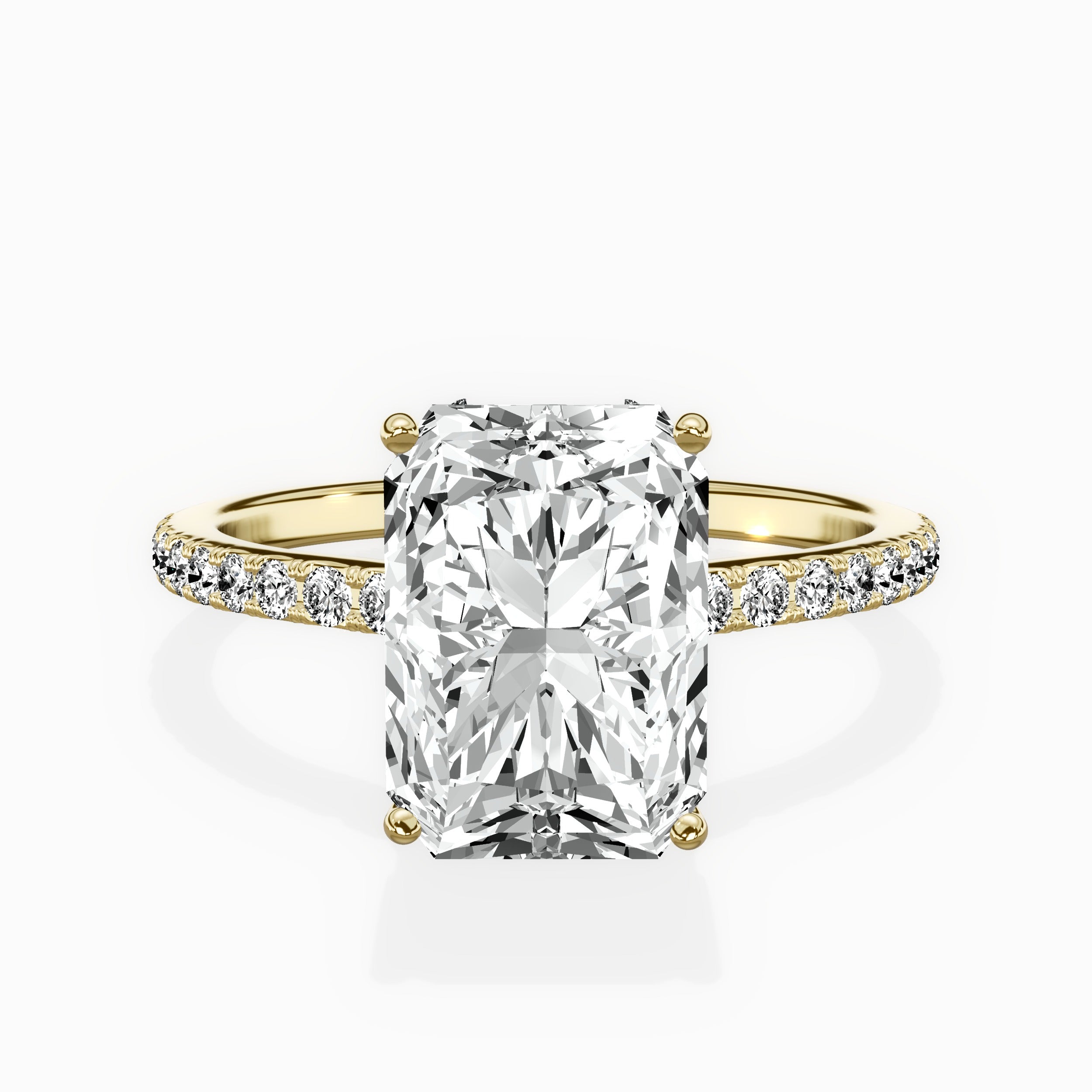 Fortuna Hidden Halo Engagement Ring