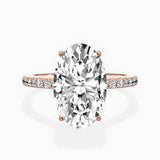 Fortuna Hidden Halo Engagement Ring