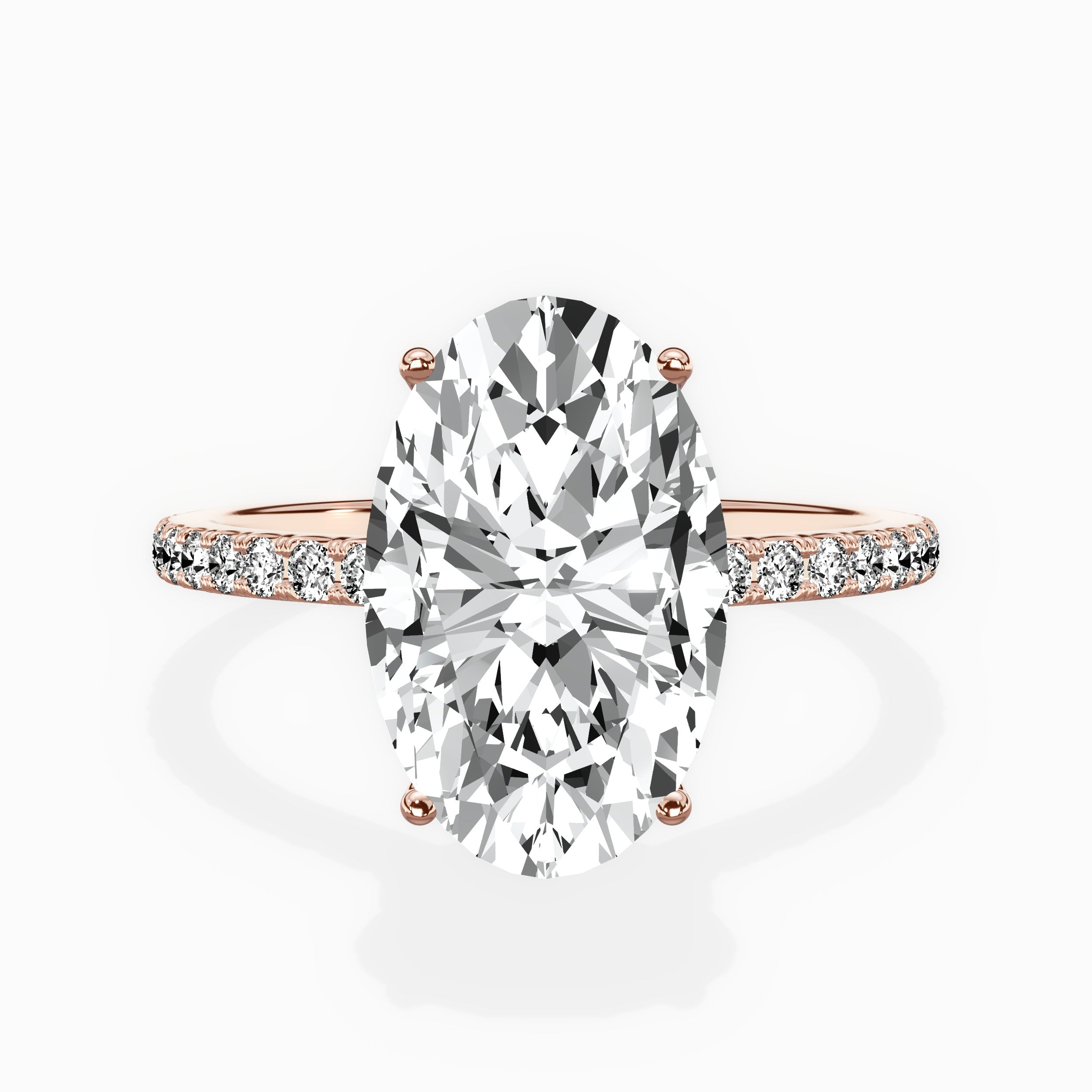 Fortuna Hidden Halo Engagement Ring