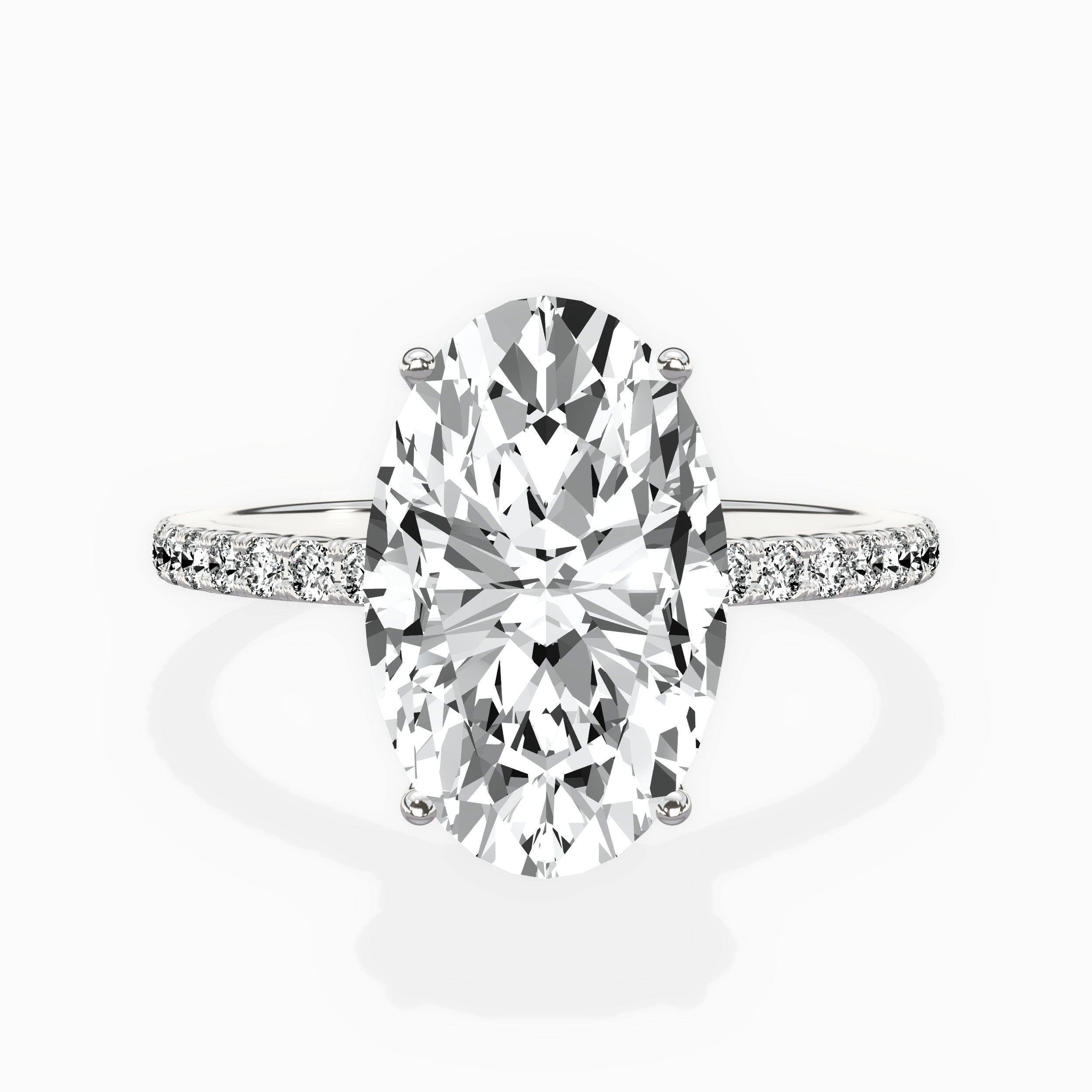 Fortuna Hidden Halo Engagement Ring
