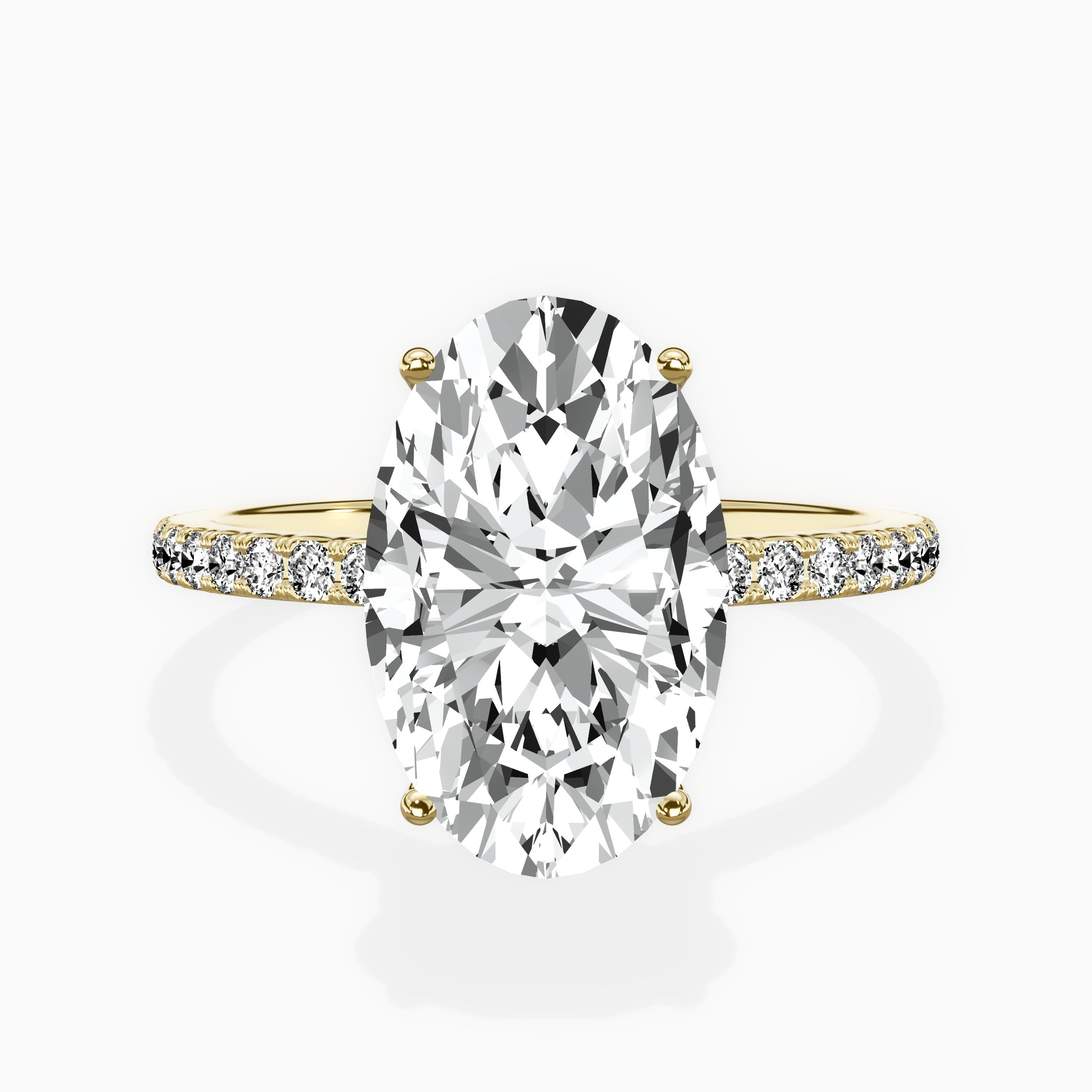 Fortuna Hidden Halo Engagement Ring