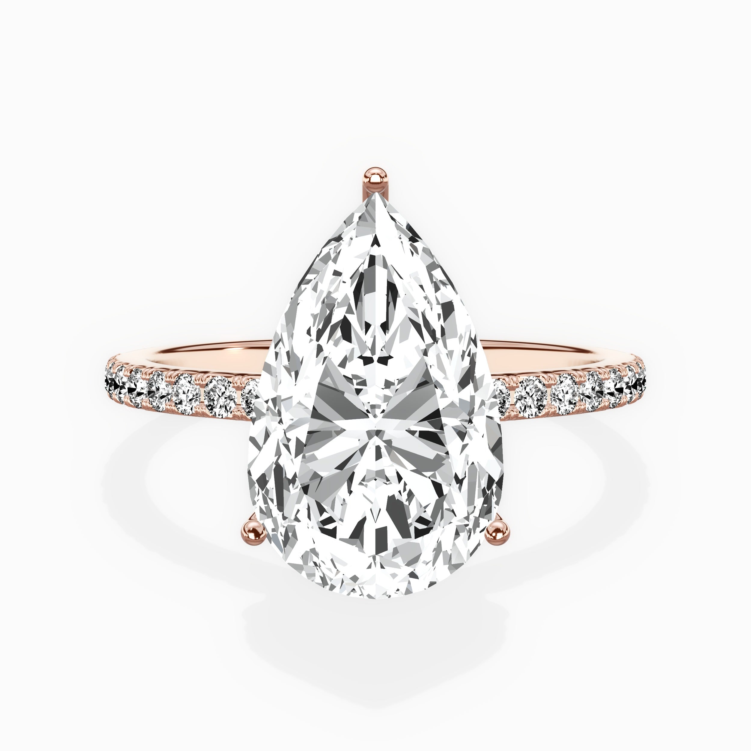 Fortuna Hidden Halo Engagement Ring