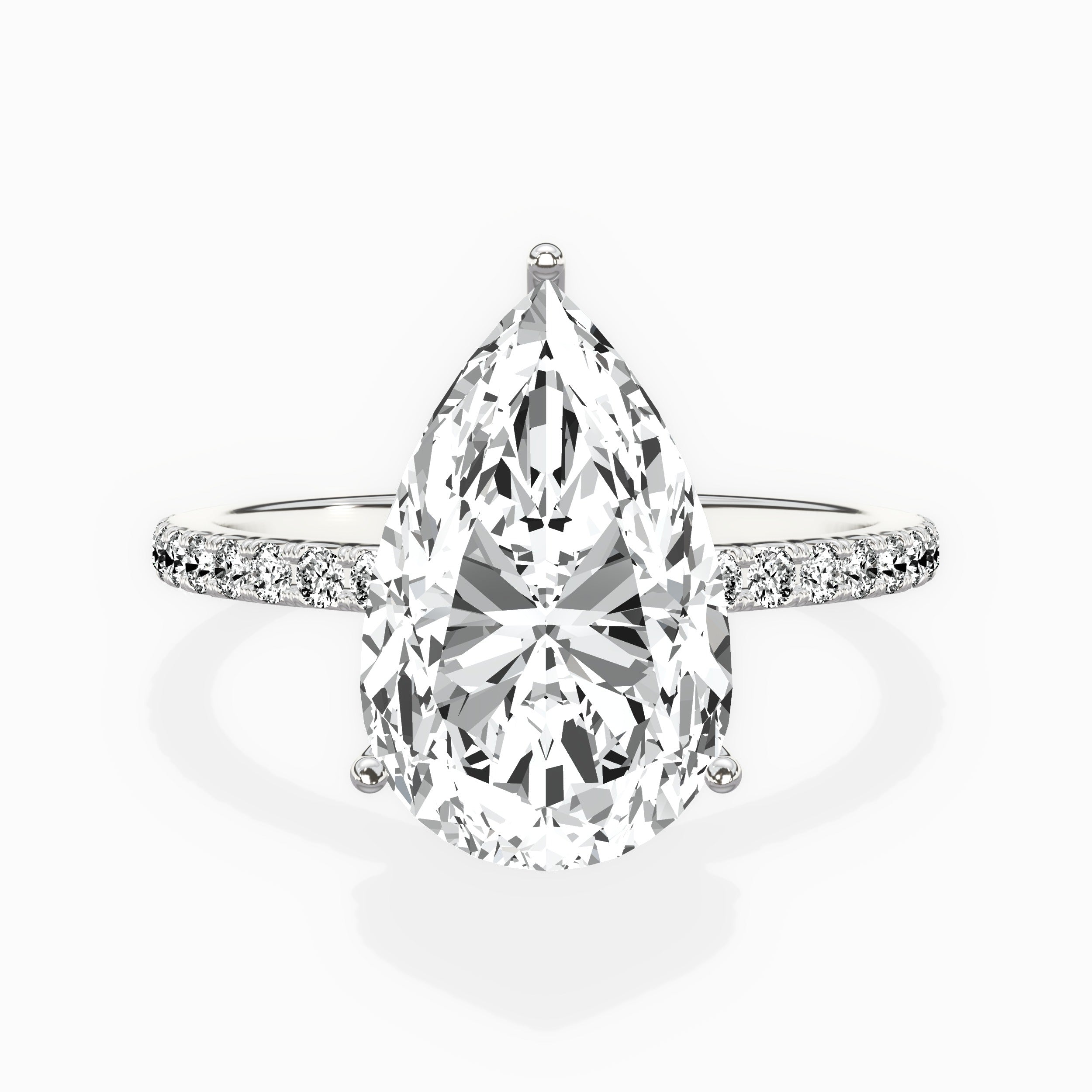 Fortuna Hidden Halo Engagement Ring