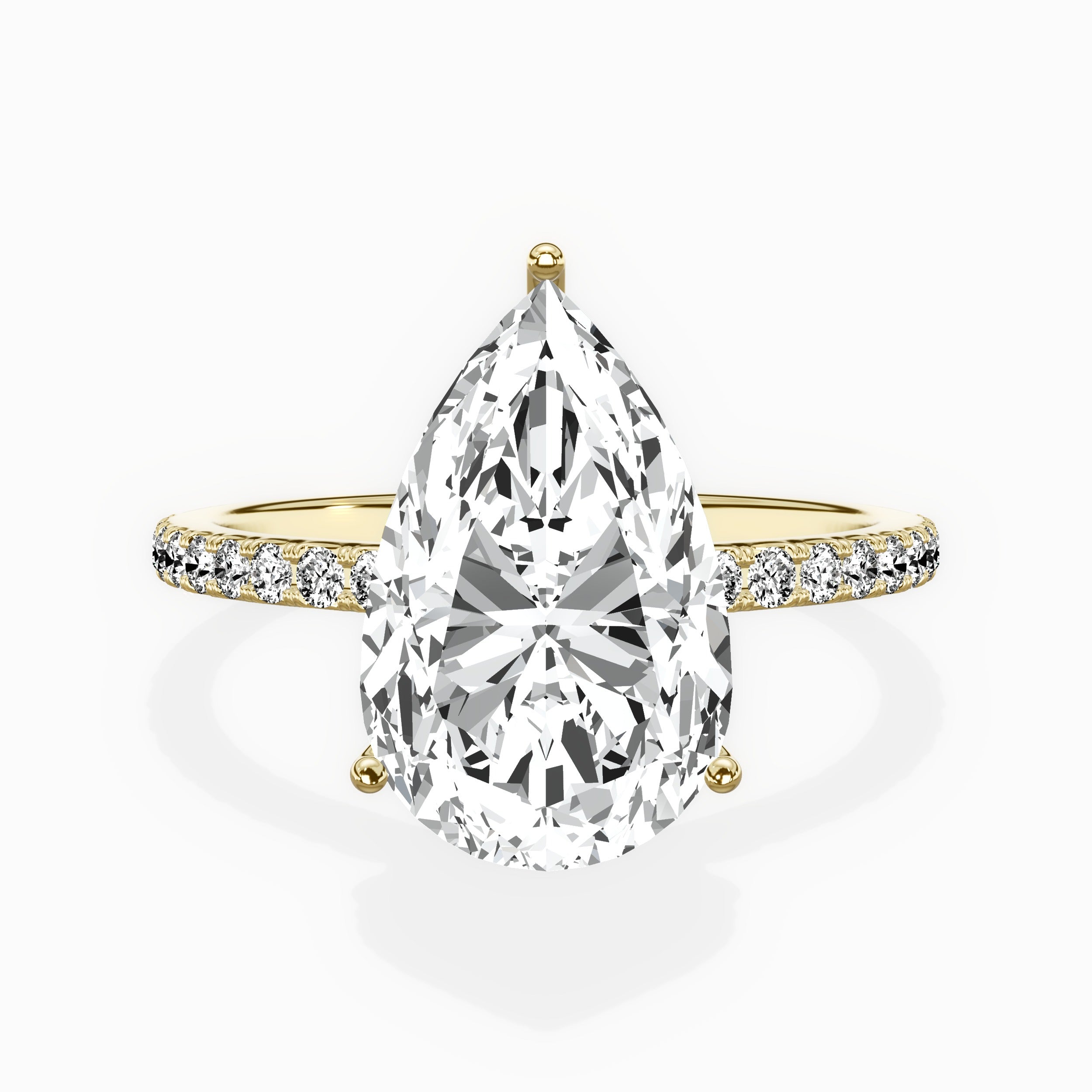 Fortuna Hidden Halo Engagement Ring