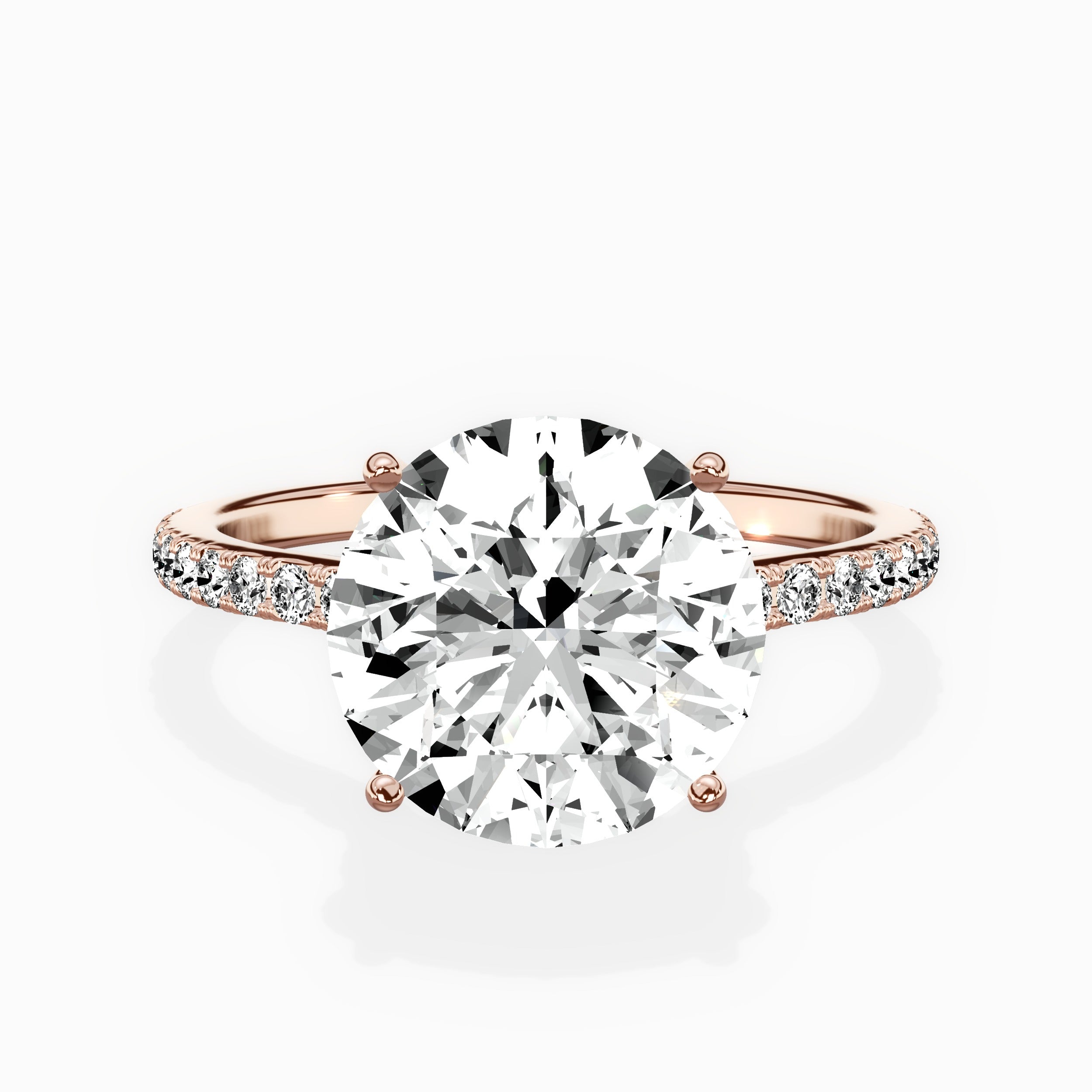 Fortuna Hidden Halo Engagement Ring