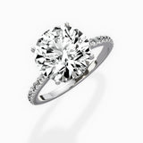 Fortuna Hidden Halo Engagement Ring