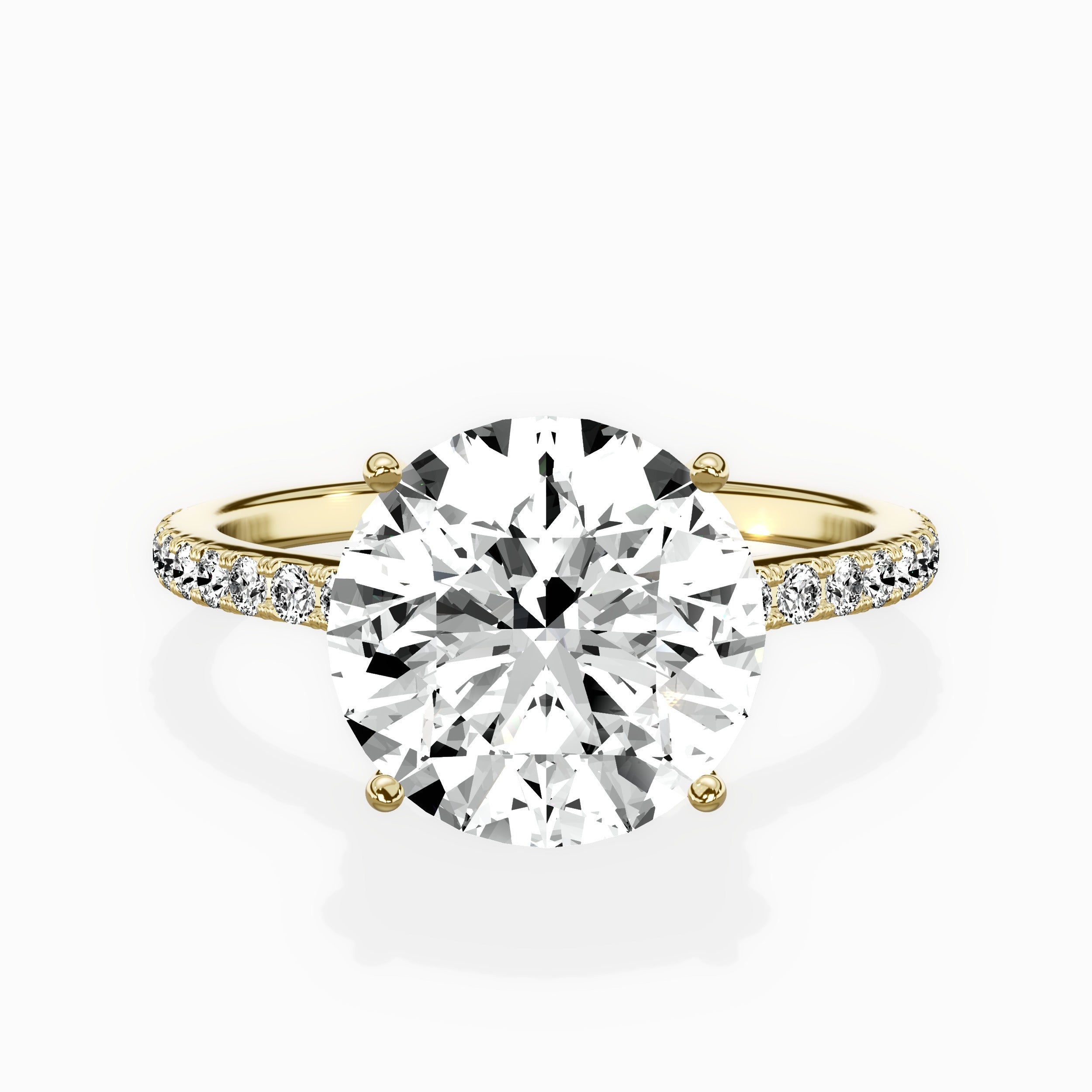 Fortuna Hidden Halo Engagement Ring