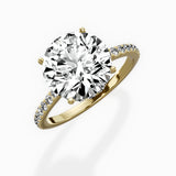 Fortuna Hidden Halo Engagement Ring