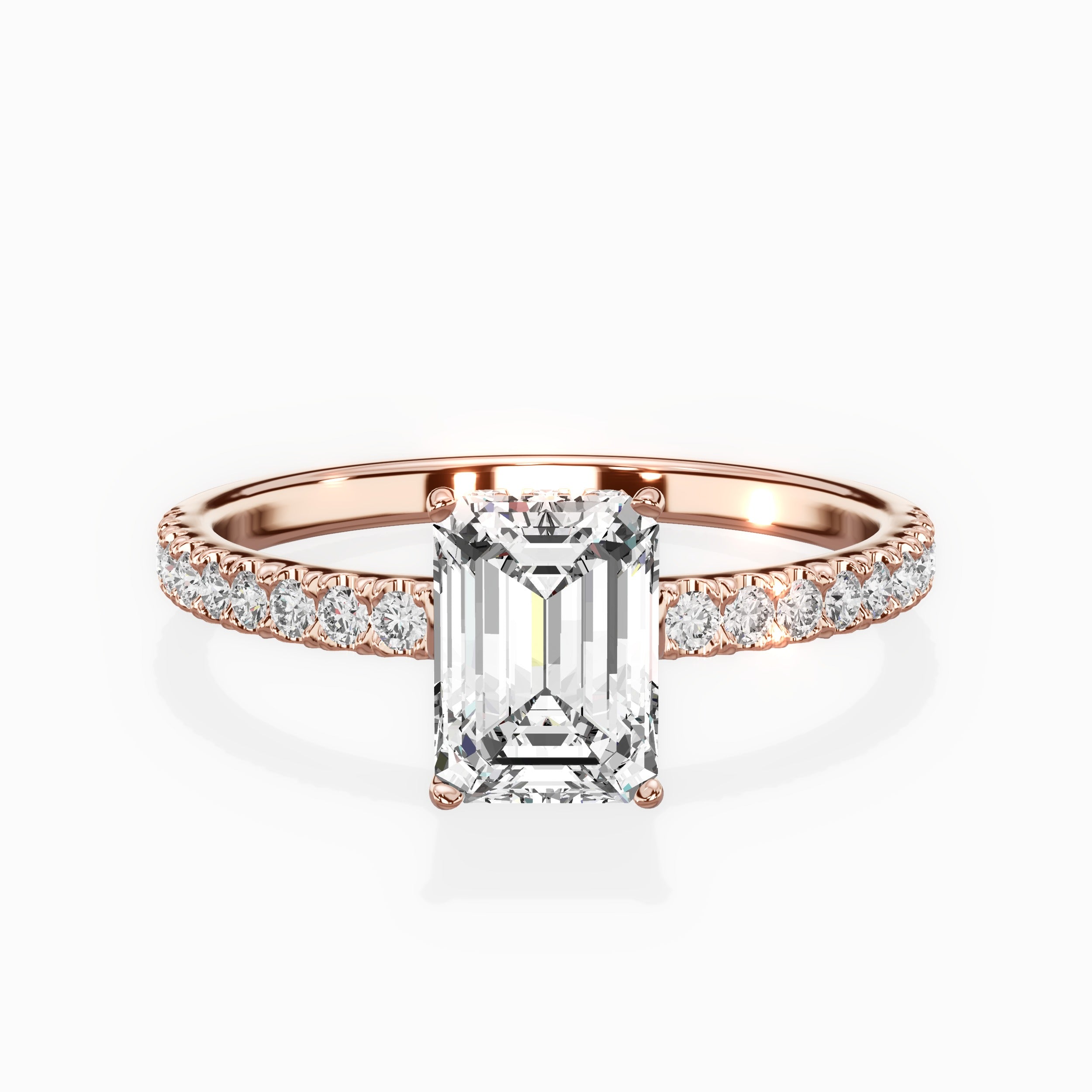 Alluring Hidden Halo Engagement Ring