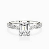 Alluring Hidden Halo Engagement Ring