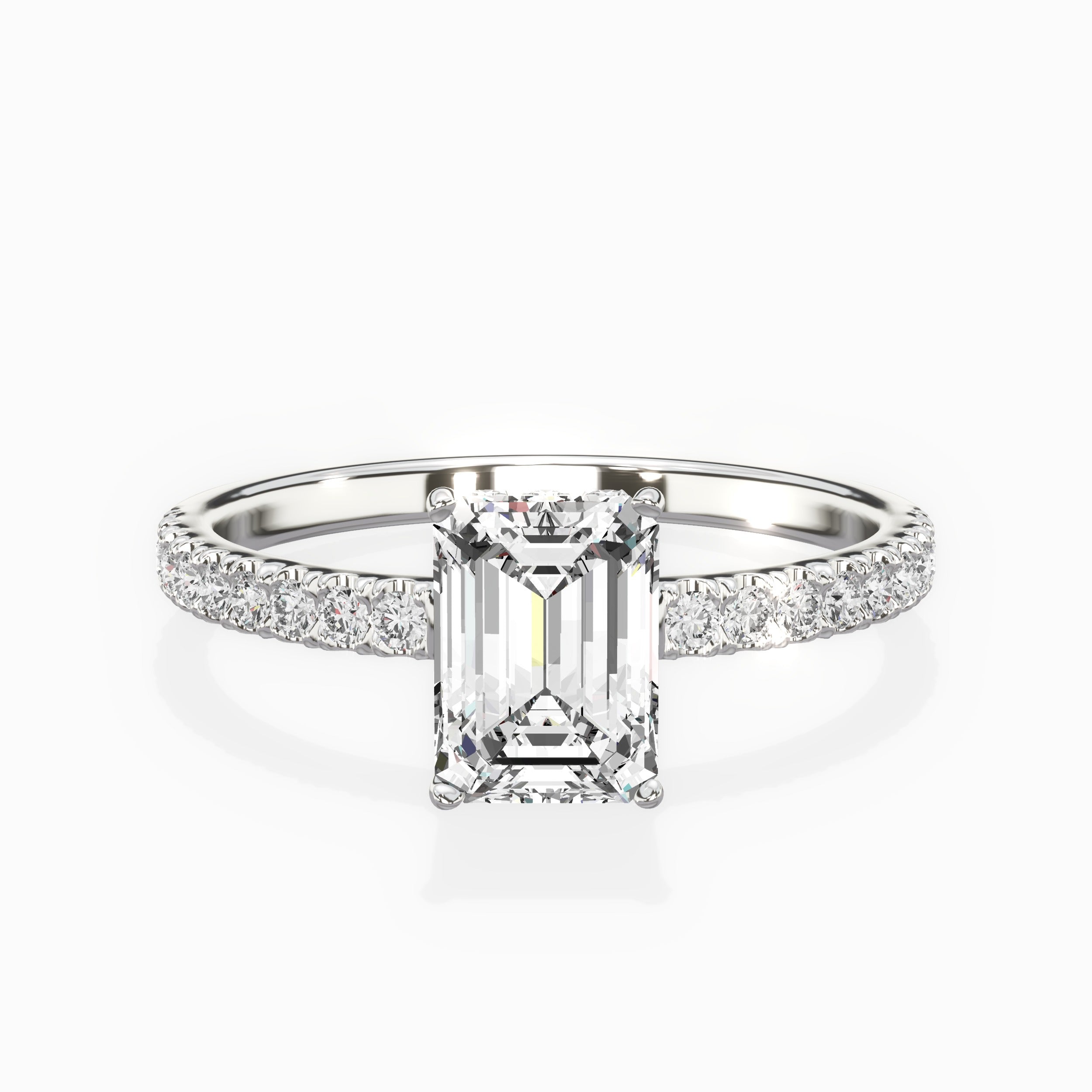 Alluring Hidden Halo Engagement Ring