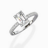 Alluring Hidden Halo Engagement Ring