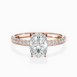 Alluring Hidden Halo Engagement Ring