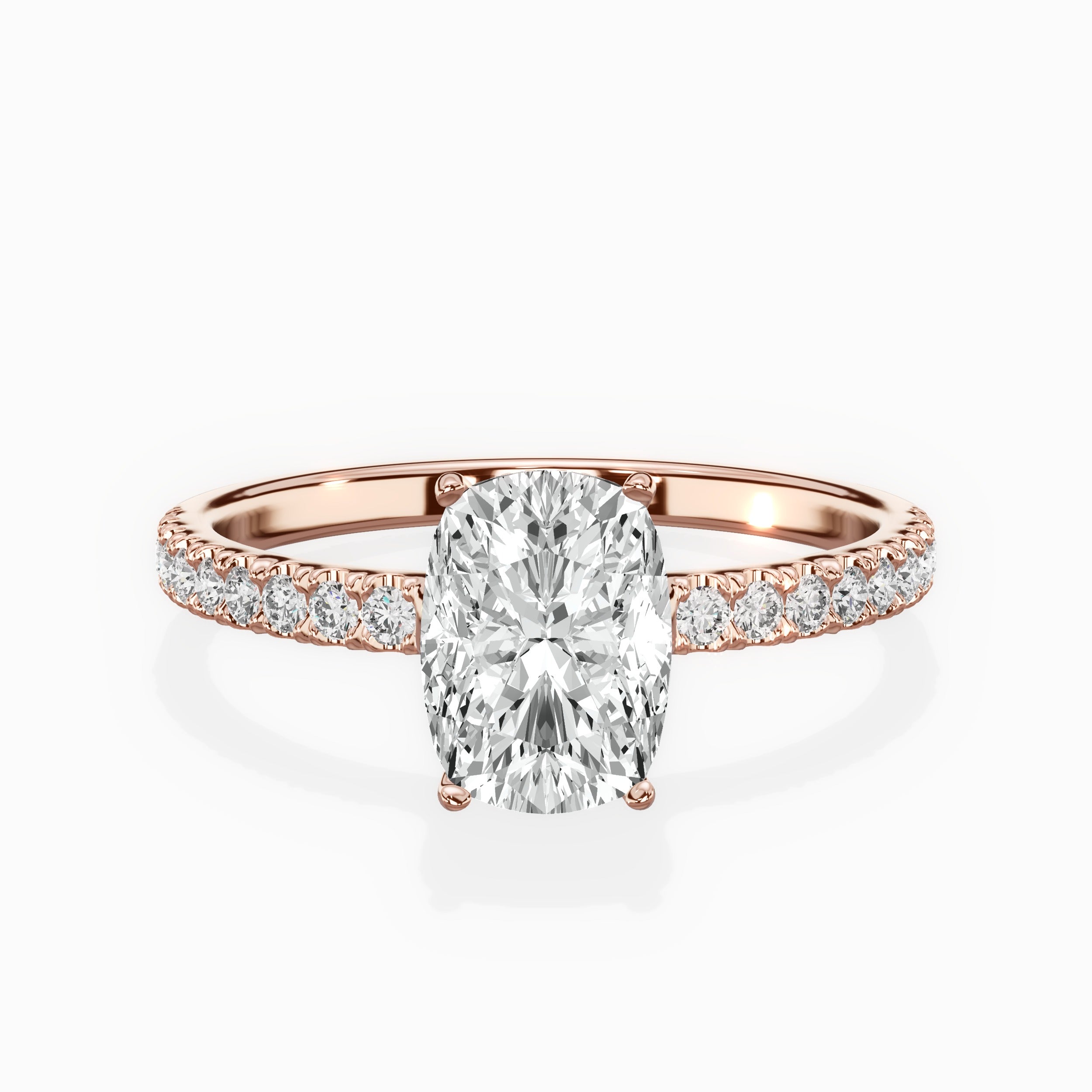 Alluring Hidden Halo Engagement Ring