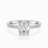 Alluring Hidden Halo Engagement Ring