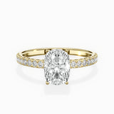 Alluring Hidden Halo Engagement Ring