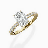 Alluring Hidden Halo Engagement Ring