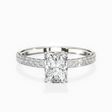 Alluring Hidden Halo Engagement Ring