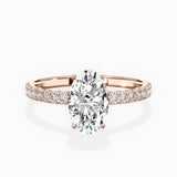 Alluring Hidden Halo Engagement Ring