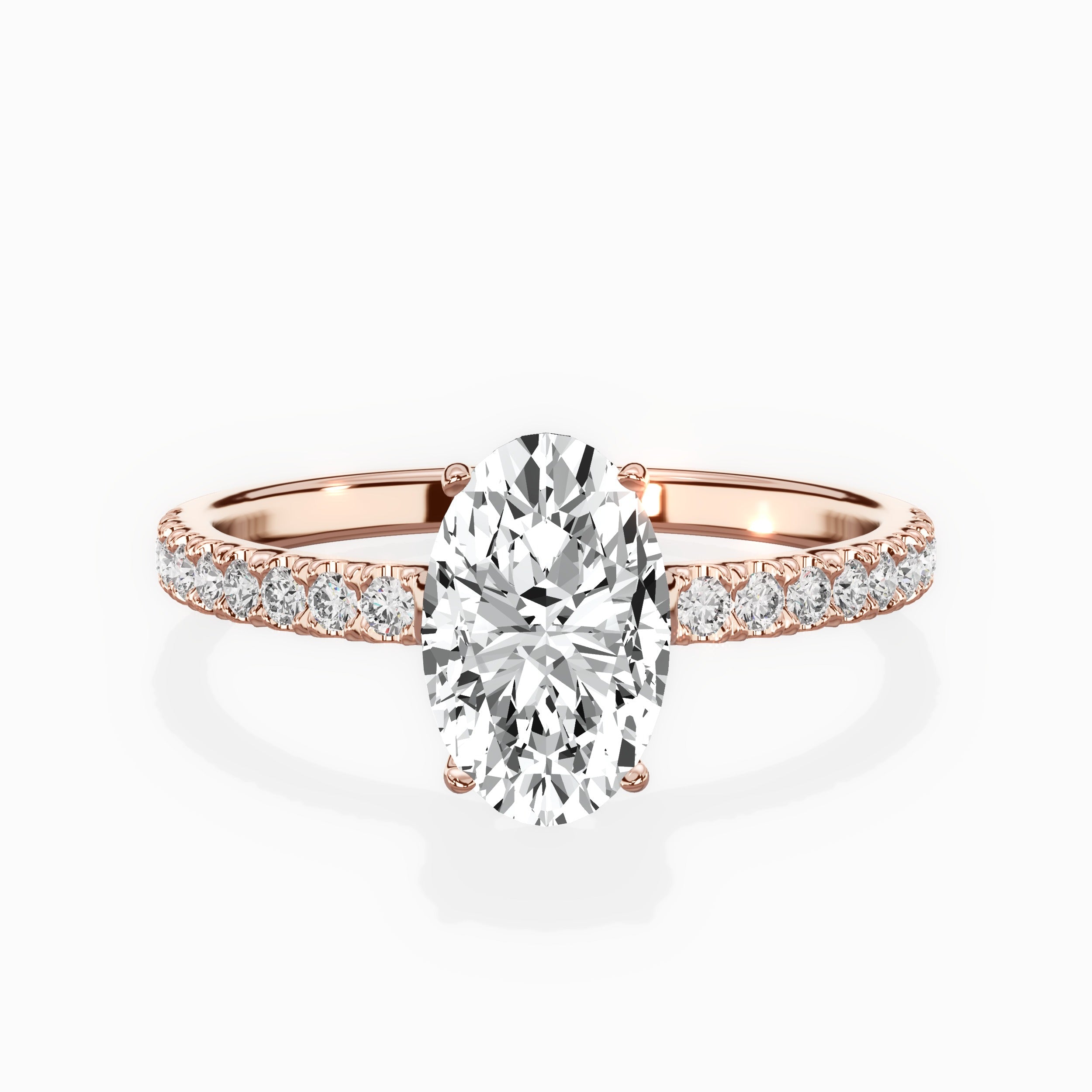 Alluring Hidden Halo Engagement Ring