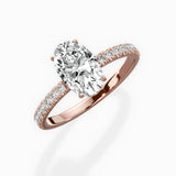 Alluring Hidden Halo Engagement Ring