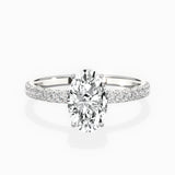 Alluring Hidden Halo Engagement Ring