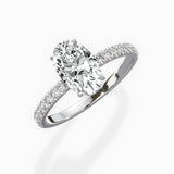 Alluring Hidden Halo Engagement Ring