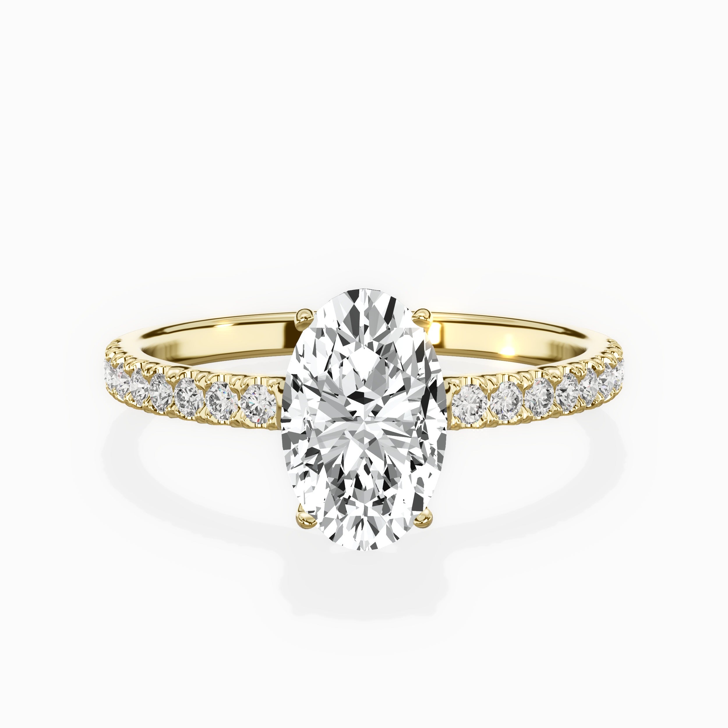 Alluring Hidden Halo Engagement Ring