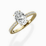 Alluring Hidden Halo Engagement Ring