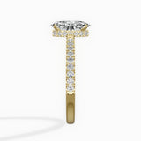 Alluring Hidden Halo Engagement Ring