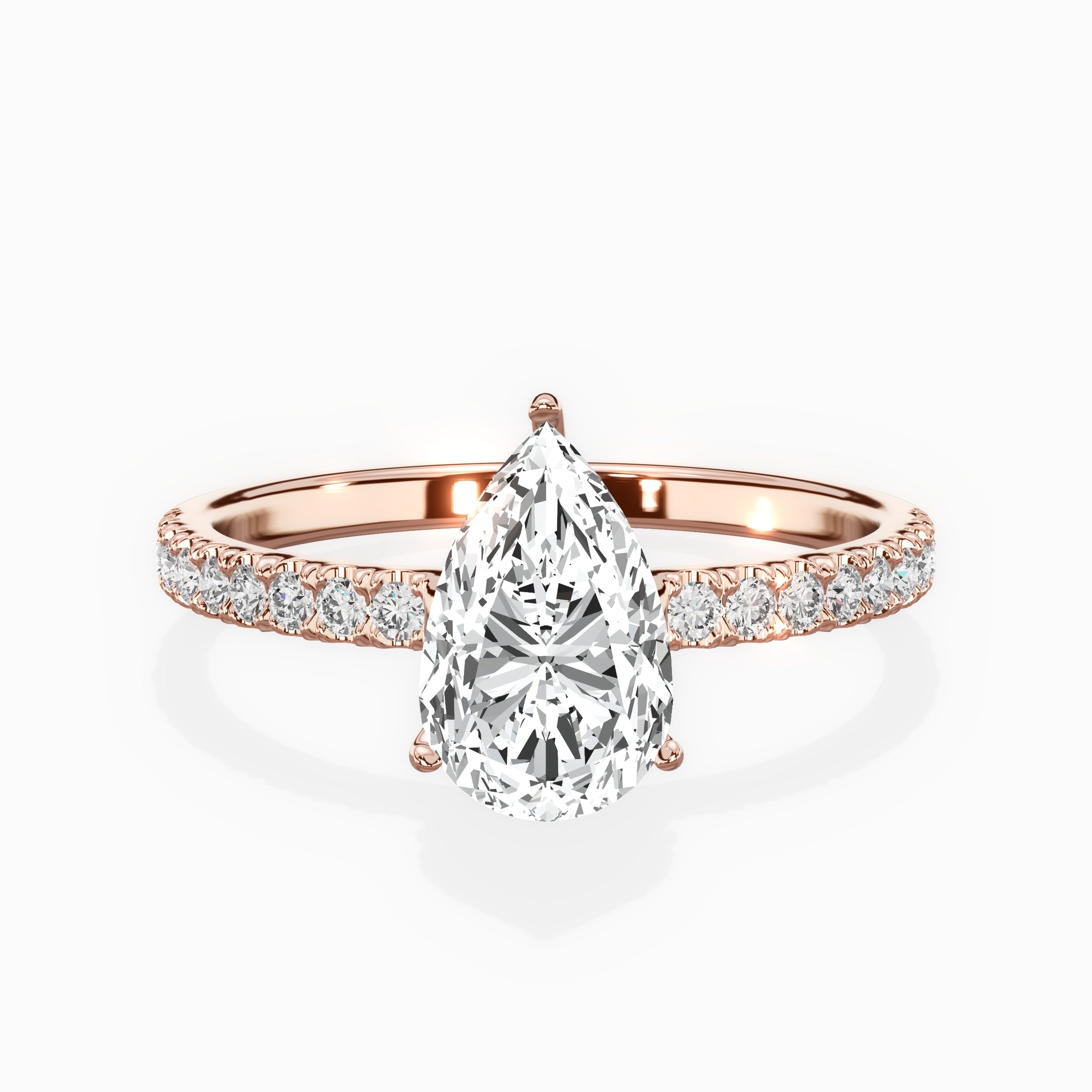 Alluring Hidden Halo Engagement Ring