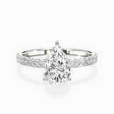 Alluring Hidden Halo Engagement Ring