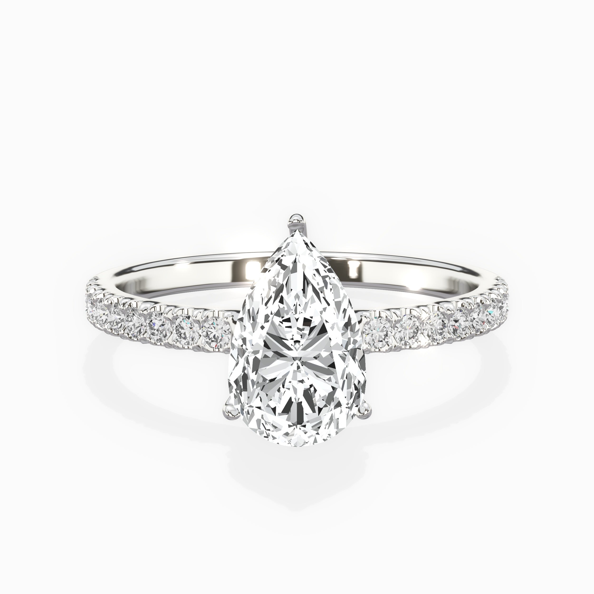 Alluring Hidden Halo Engagement Ring