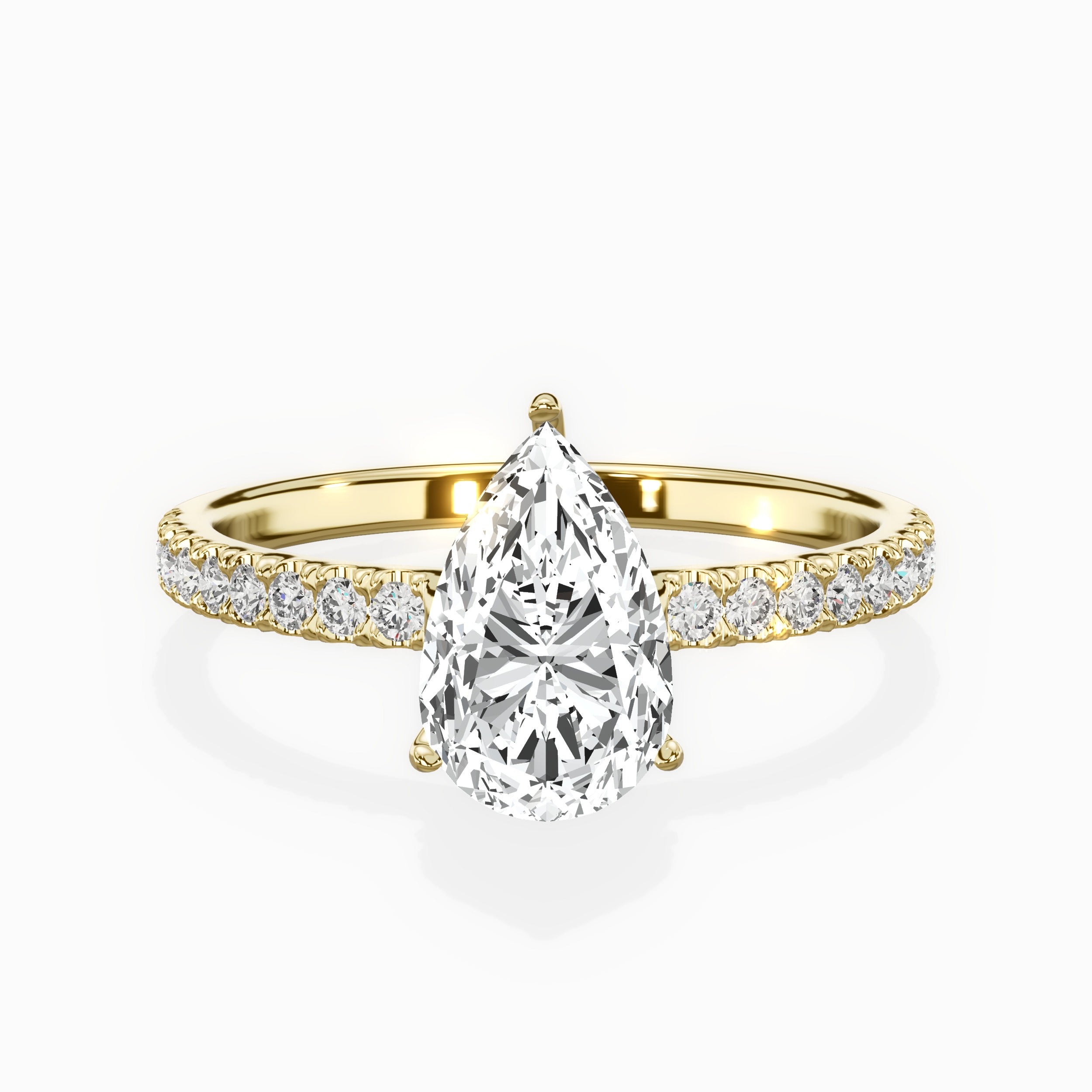 Alluring Hidden Halo Engagement Ring
